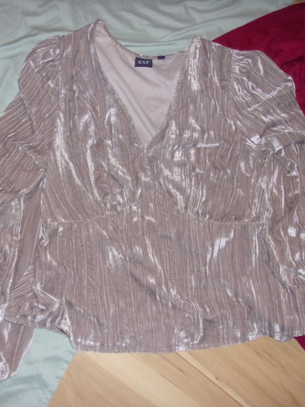 size medium dress shirt blouse womens top cream velvet feel dress casual
